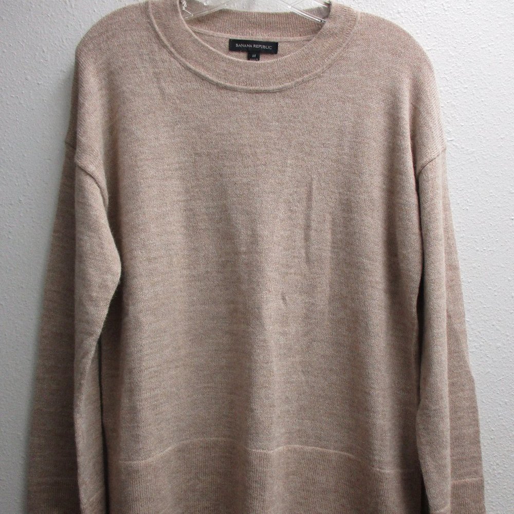 Banana Republic Tan Alpaca Blend Pullover Sweater Size Medium NWT